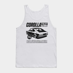 Corolla TE27 Black & White Tank Top